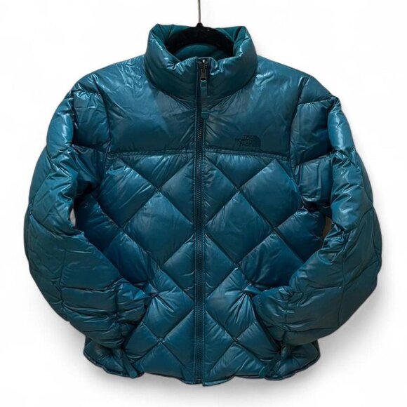 The North Face Teal Puffer Coat - Picture 1 of 3
